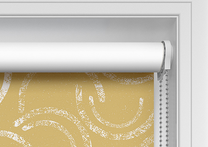 Lino Arches, Bright Yellow - Twist&Fit Roller Blind - Image 11